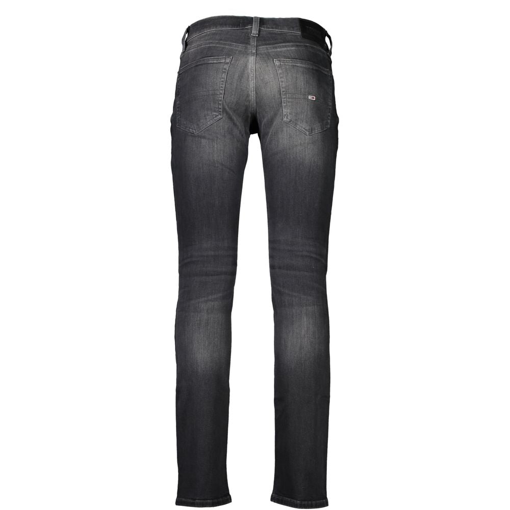 Tommy Hilfiger Black Cotton Men Jeans