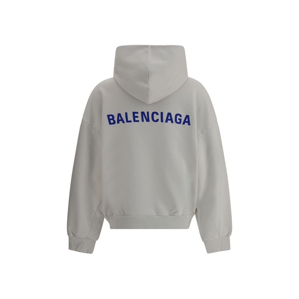 Balenciaga Gray Cotton Sweatshirt