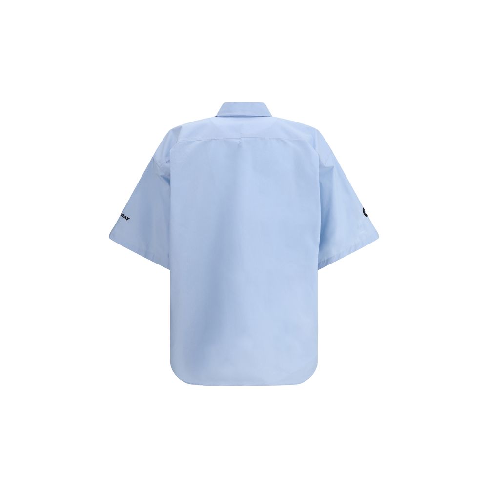 Balenciaga Light Blue Cotton Shortsleeve Shirt