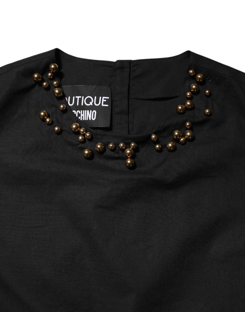 Boutique Moschino Black Cotton Sleeveless Women Tank T-shirt