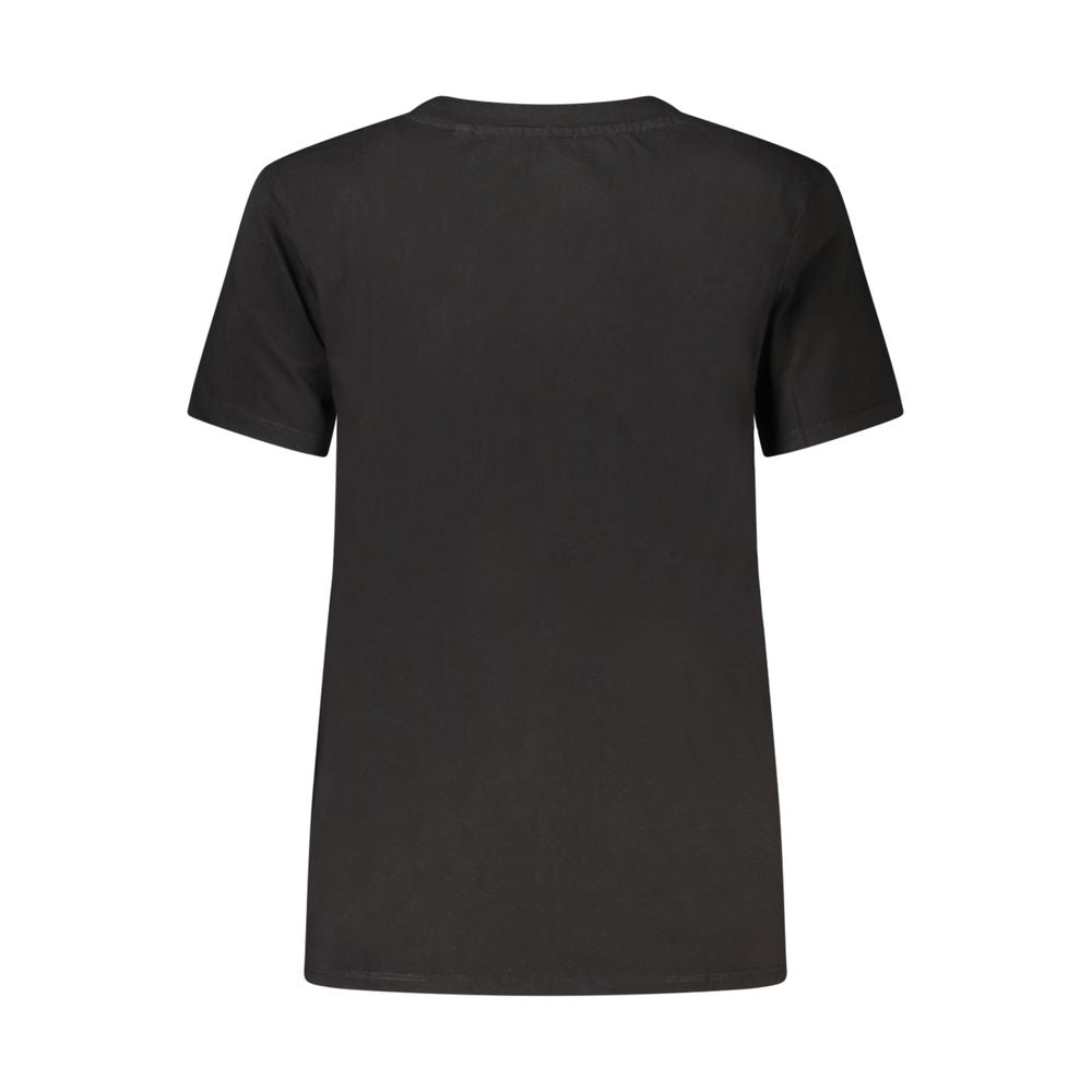 Guess Jeans Black Cotton Tops & T-Shirt