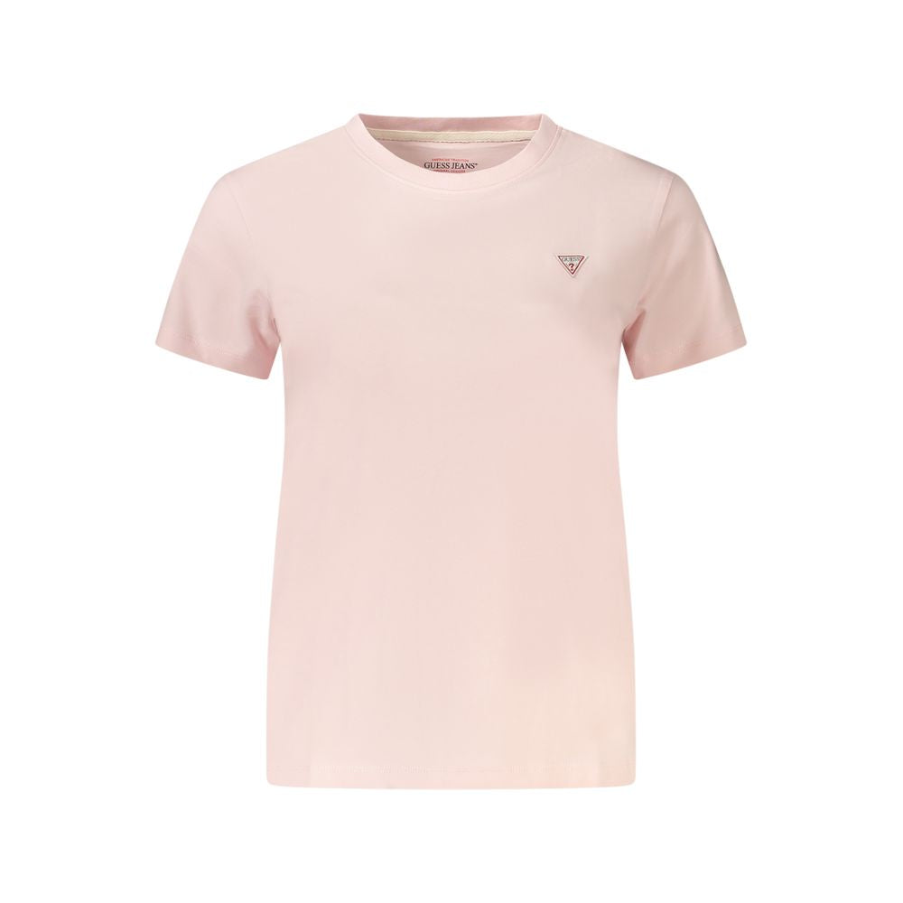 Guess Jeans Pink Cotton Tops & T-Shirt
