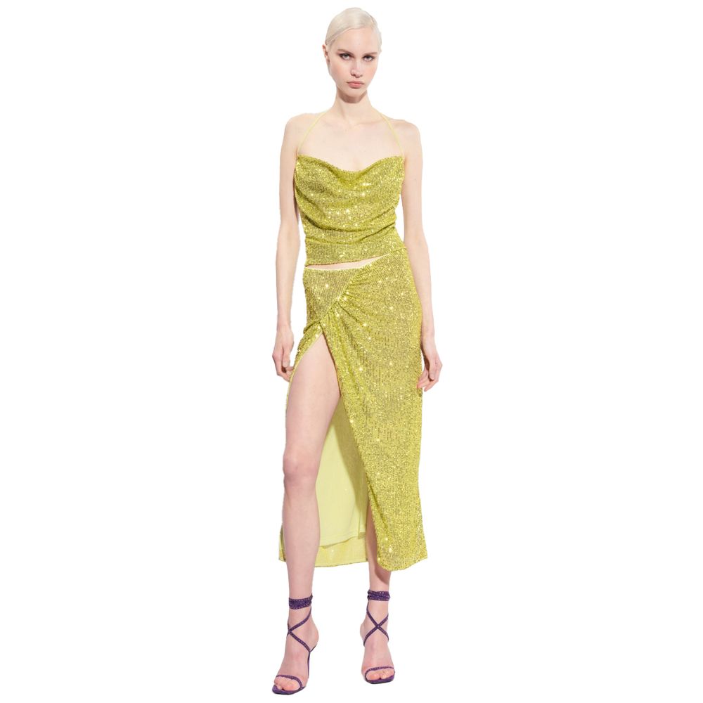 PINKO Green Polyester Tops & T-Shirt