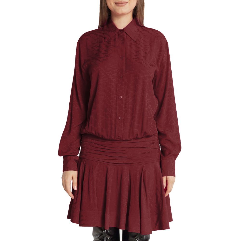 PINKO Red Silk Women Dress