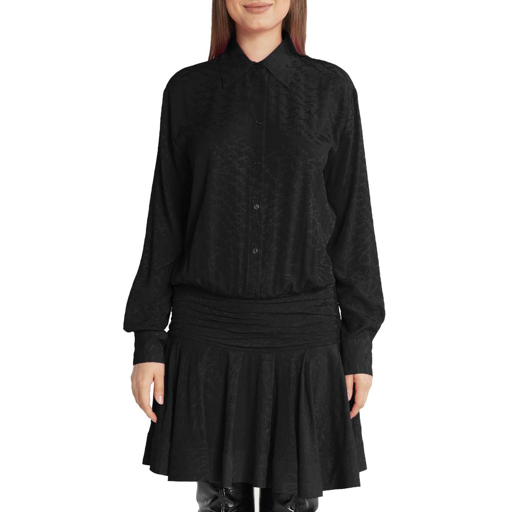 PINKO Black Silk Women Dress