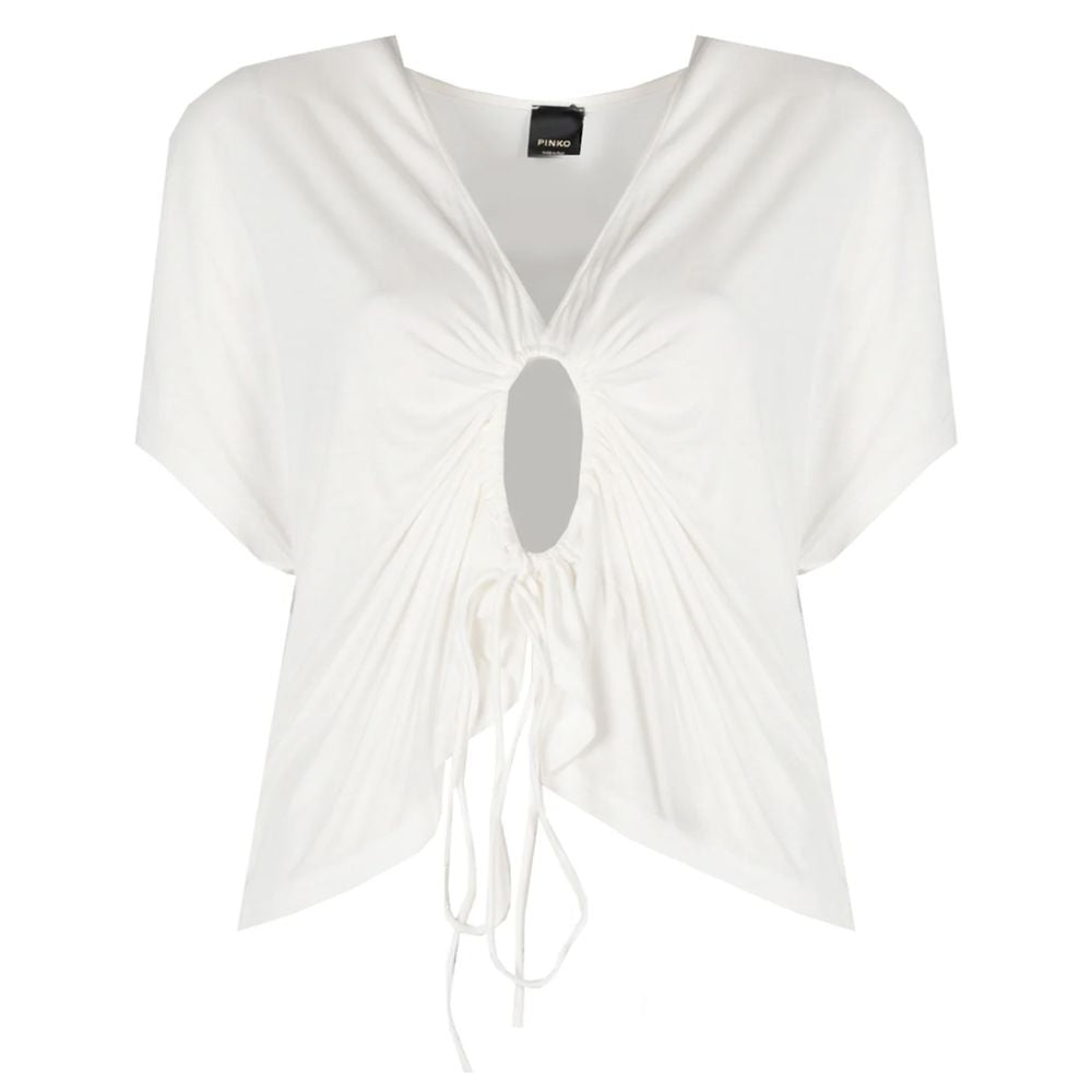 PINKO White Viscose Tops & T-Shirt