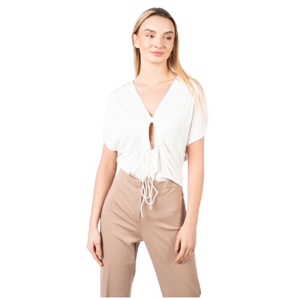 PINKO White Viscose Tops & T-Shirt