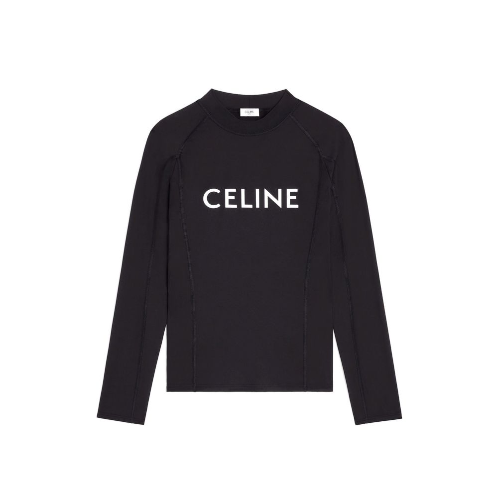 Celine Surf Logo Stretch-Jersey T-Shirt