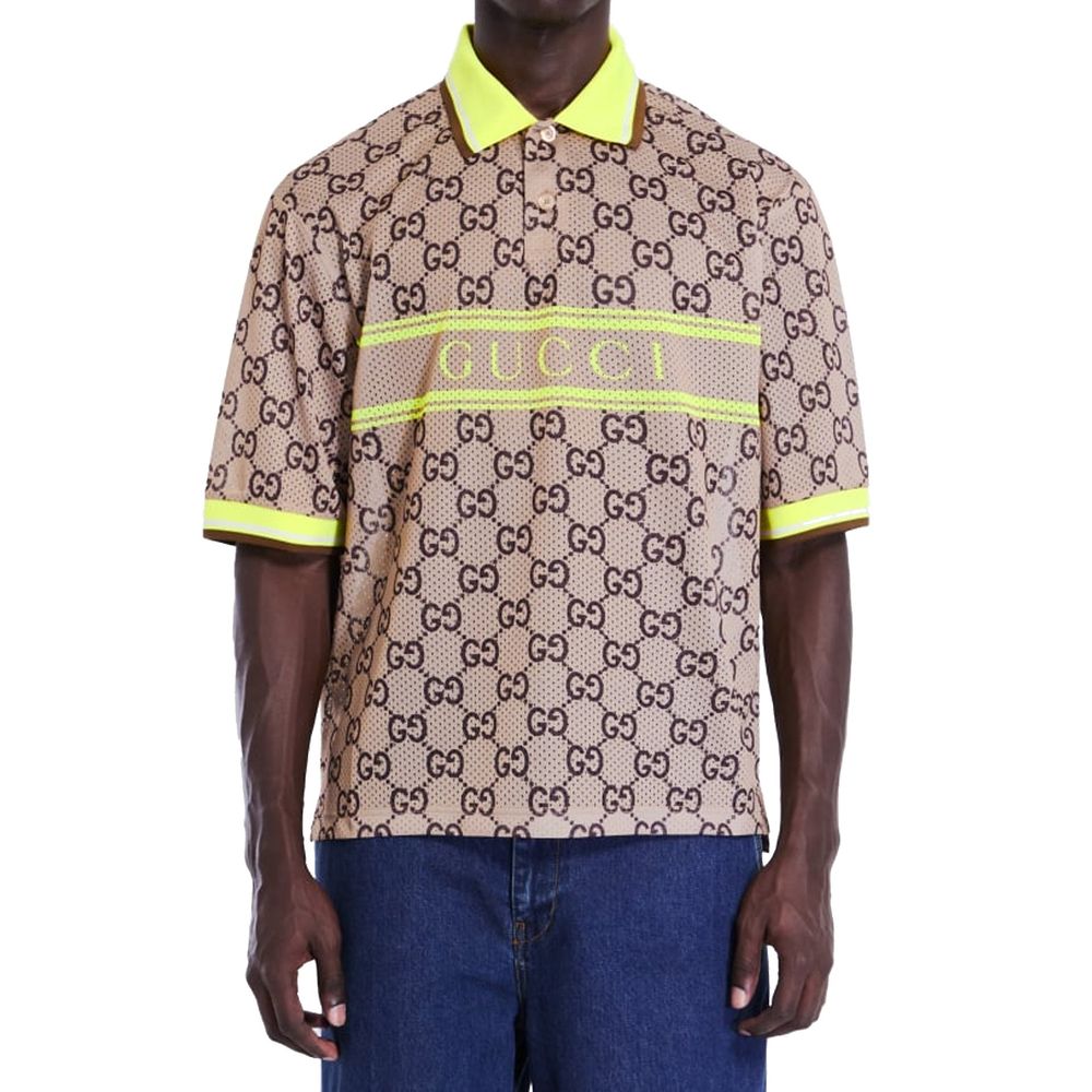 Gucci GG Supreme Perforated Polo