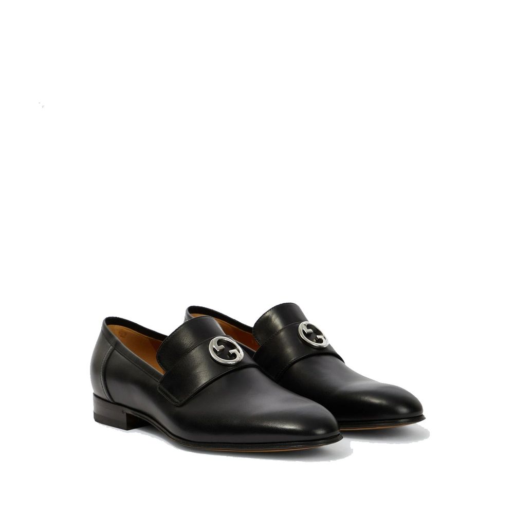 Gucci Interlocking G Leather Loafers