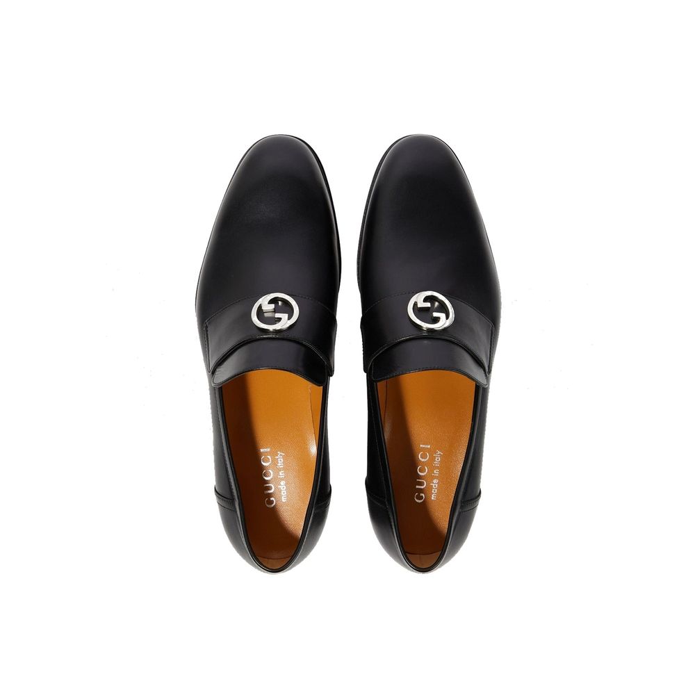 Gucci Interlocking G Leather Loafers