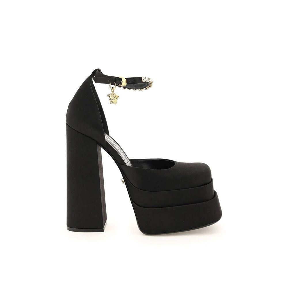 Versace Silk Satin Platform Pumps