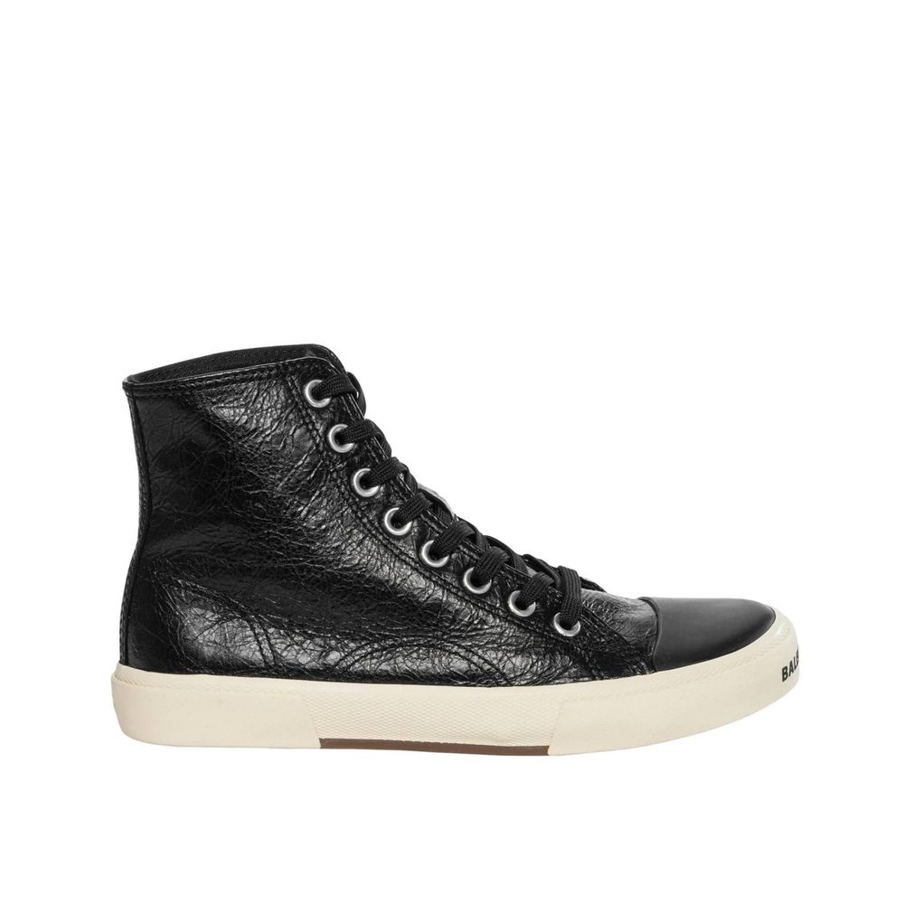 Balenciaga Black Calfskin High Top Sneakers