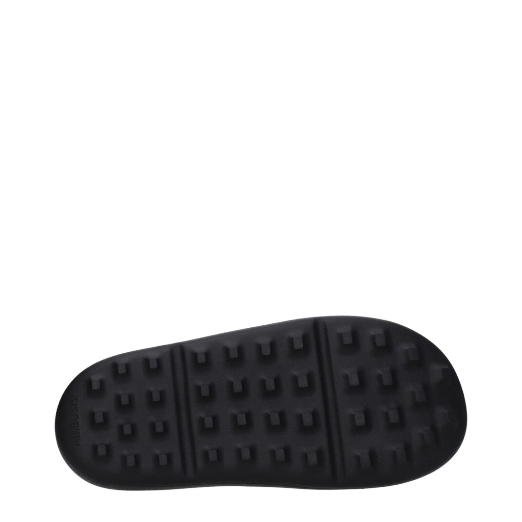 Ambush Black Cotton Slippers