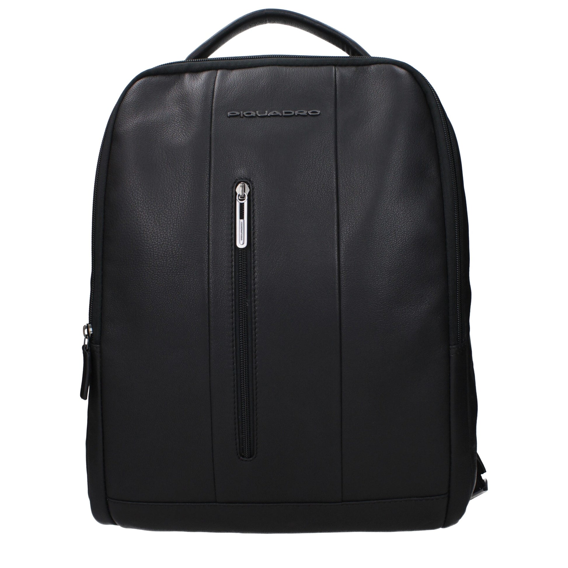 Piquadro Black Leather Backpacks