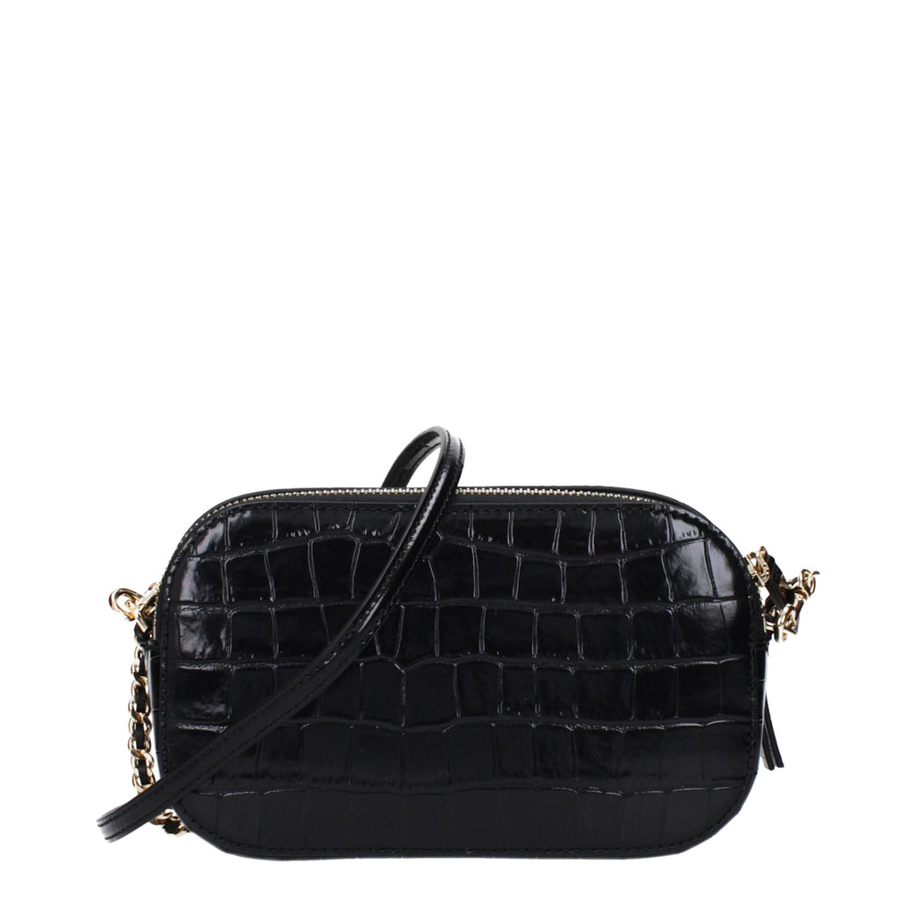 Tory Burch Black Leather Crossbody Bags