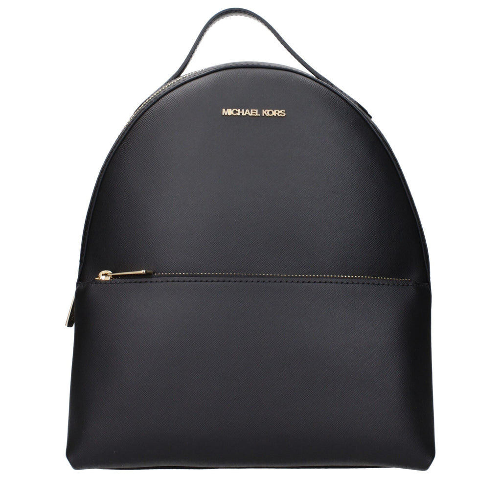 Michael Kors Black Leather Backpack