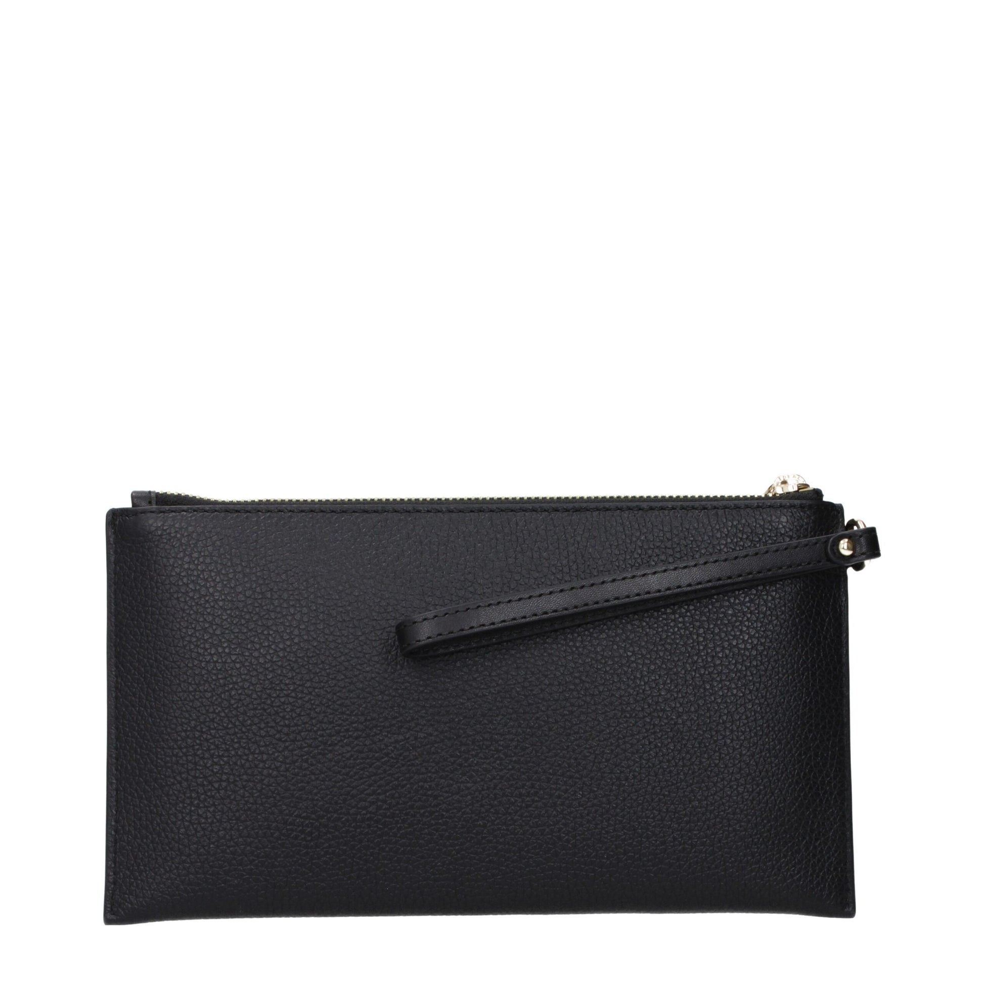 Michael Kors Black Leather Clutch Bag