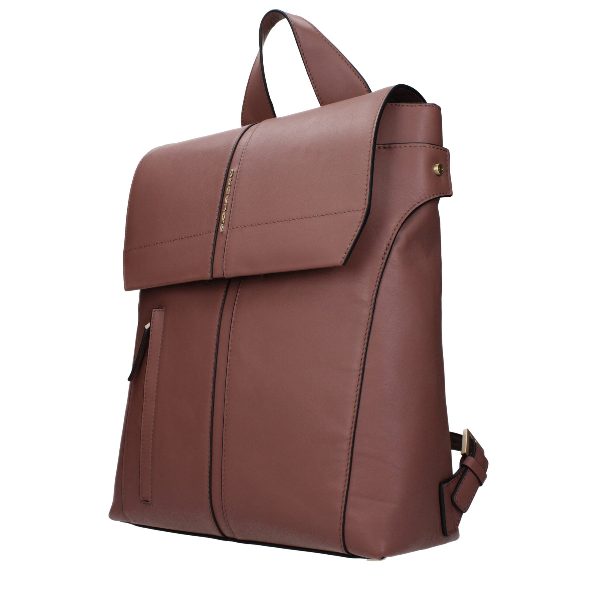 Piquadro Brown Leather Backpacks