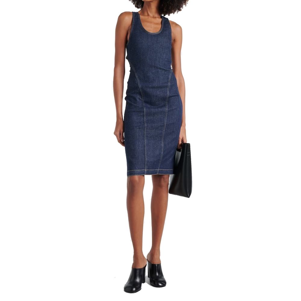 Alaïa Sculpt Denim Dress