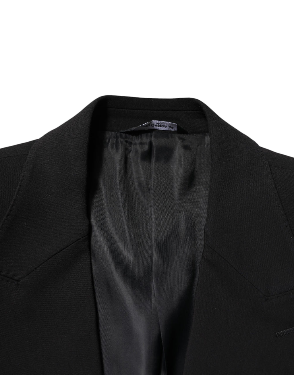 Dolce & Gabbana Black Cotton Single Breasted 2 Piece Suit