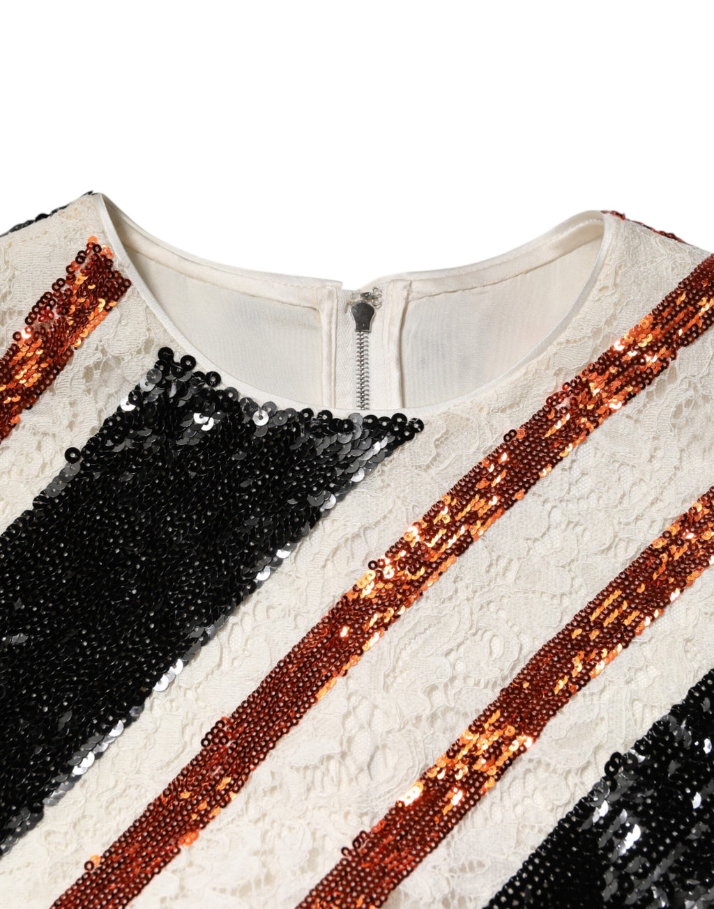 Dolce & Gabbana Multicolor Sequin Embellished Shift Dress