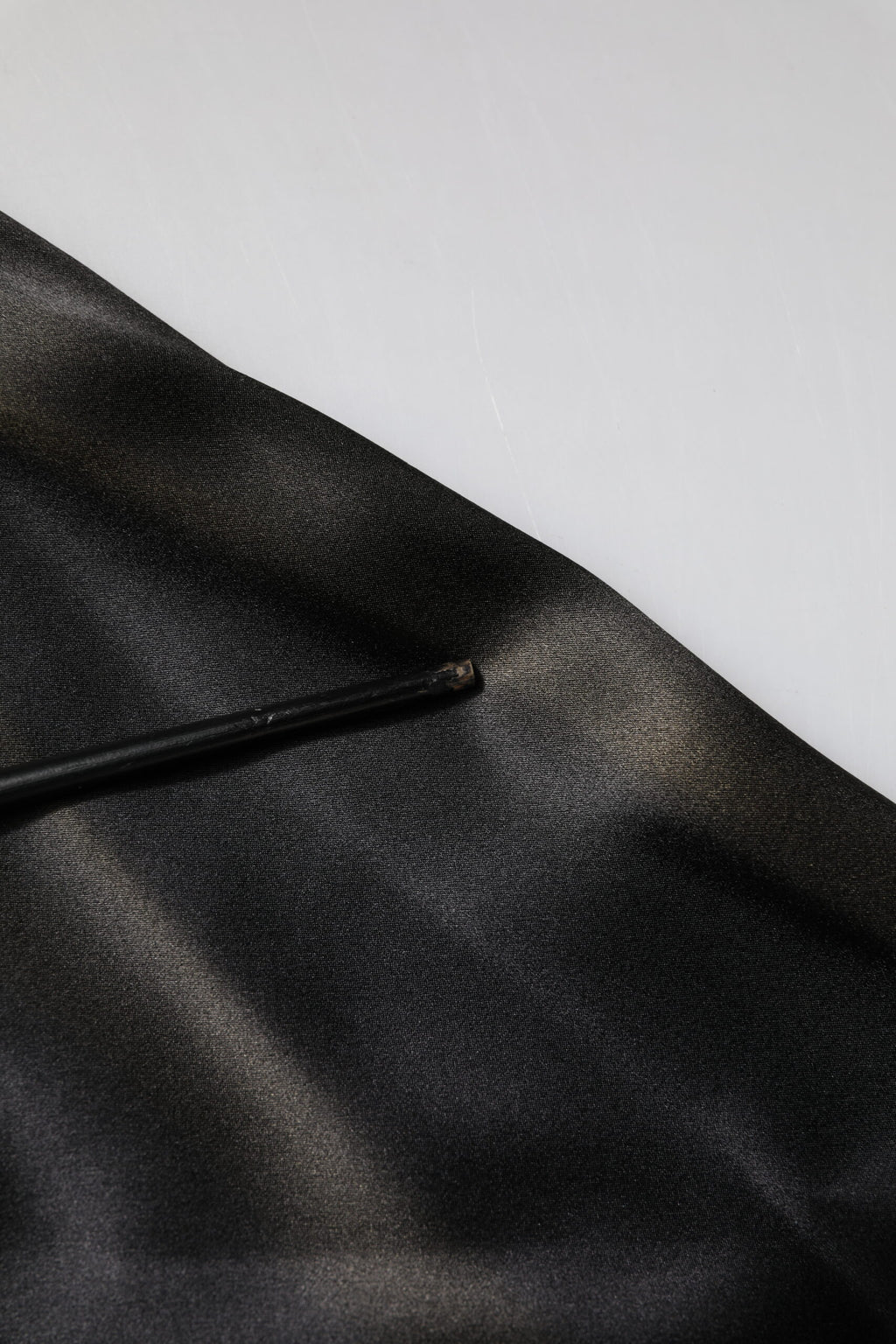 Dolce & Gabbana Black Silk Ascot Collared Button Blouse Top