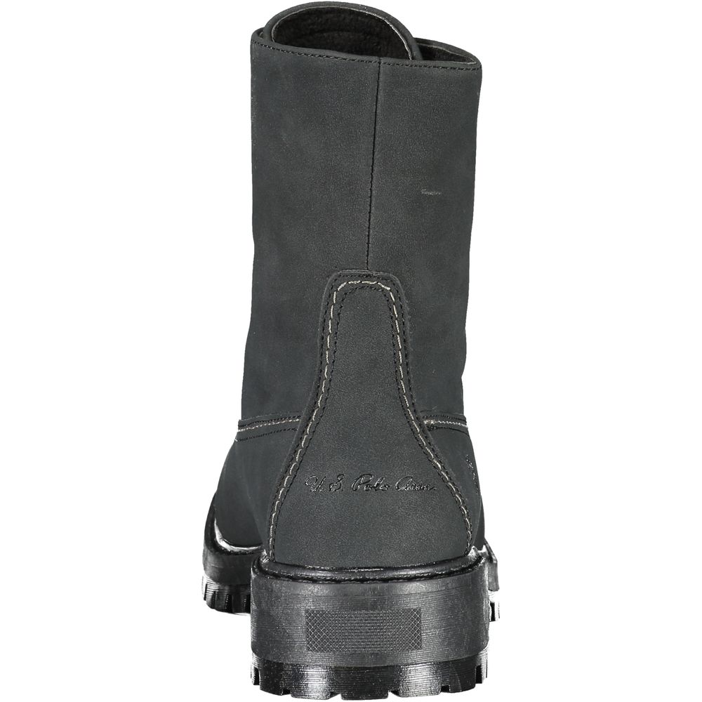 U.S. POLO ASSN. Black Polyester Women Boot