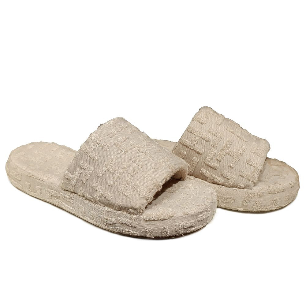 Hinnominate Beige Cotton Sandal
