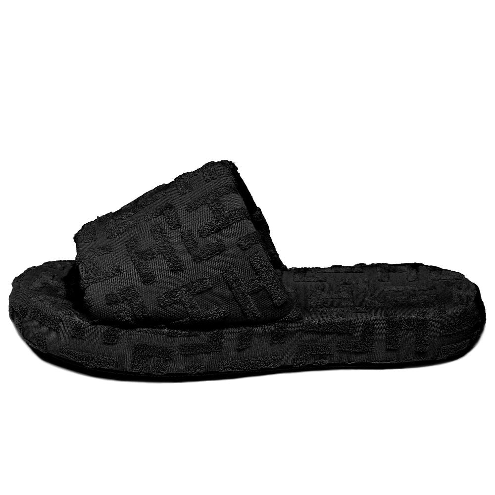 Hinnominate Black Cotton Sandal