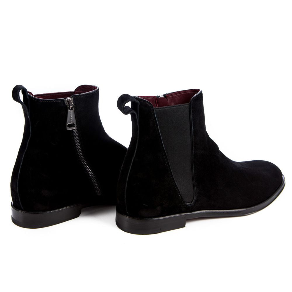 Dolce & Gabbana Black Calfskin Men Ankle Boot