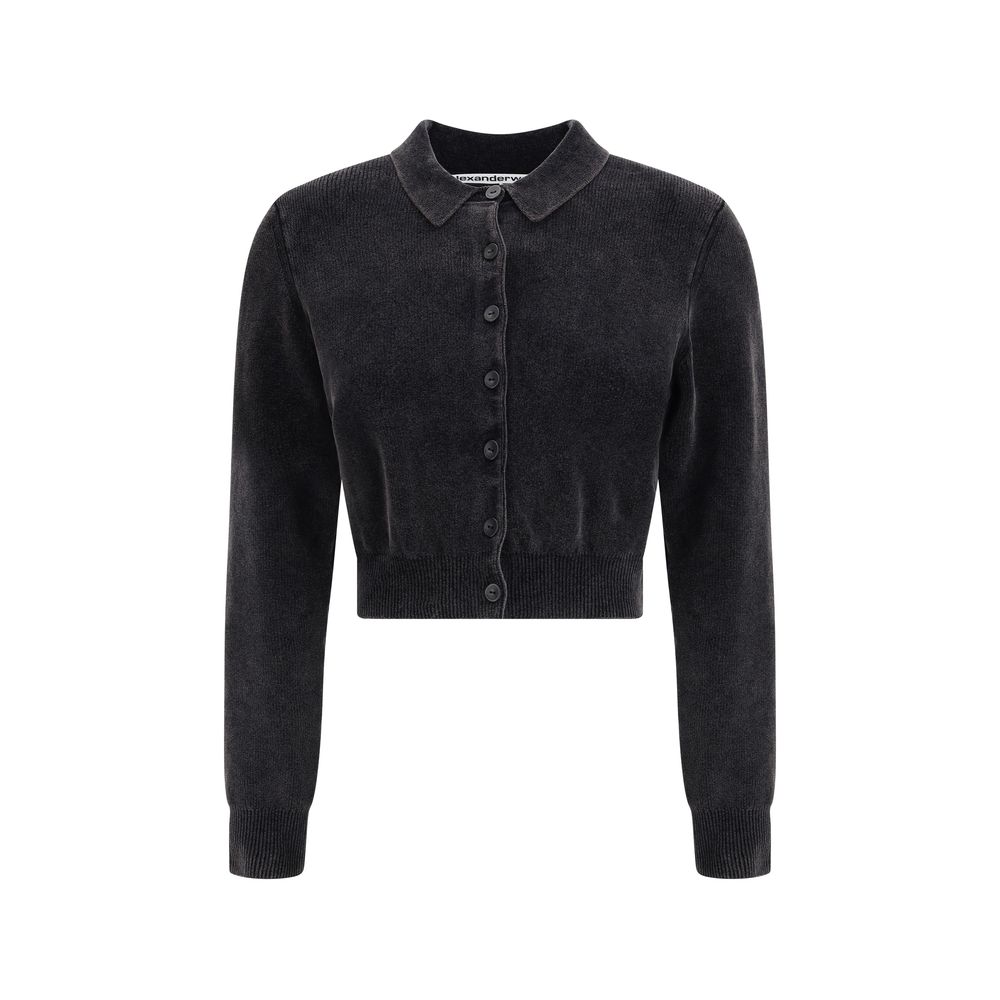 Alexander Wang Black Cotton Cardigan