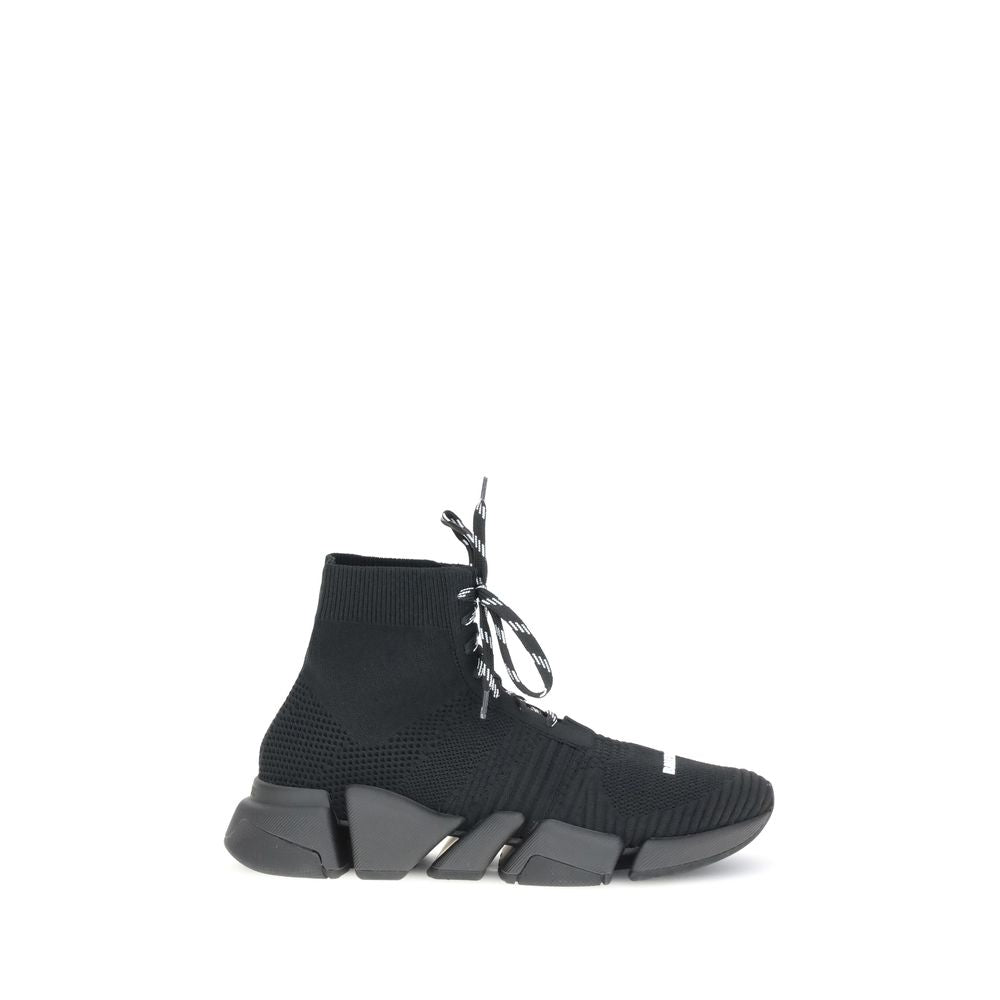 Balenciaga Black Polyester Athletic Sneakers