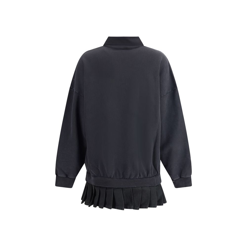 Balenciaga Black Cotton Casual Dress