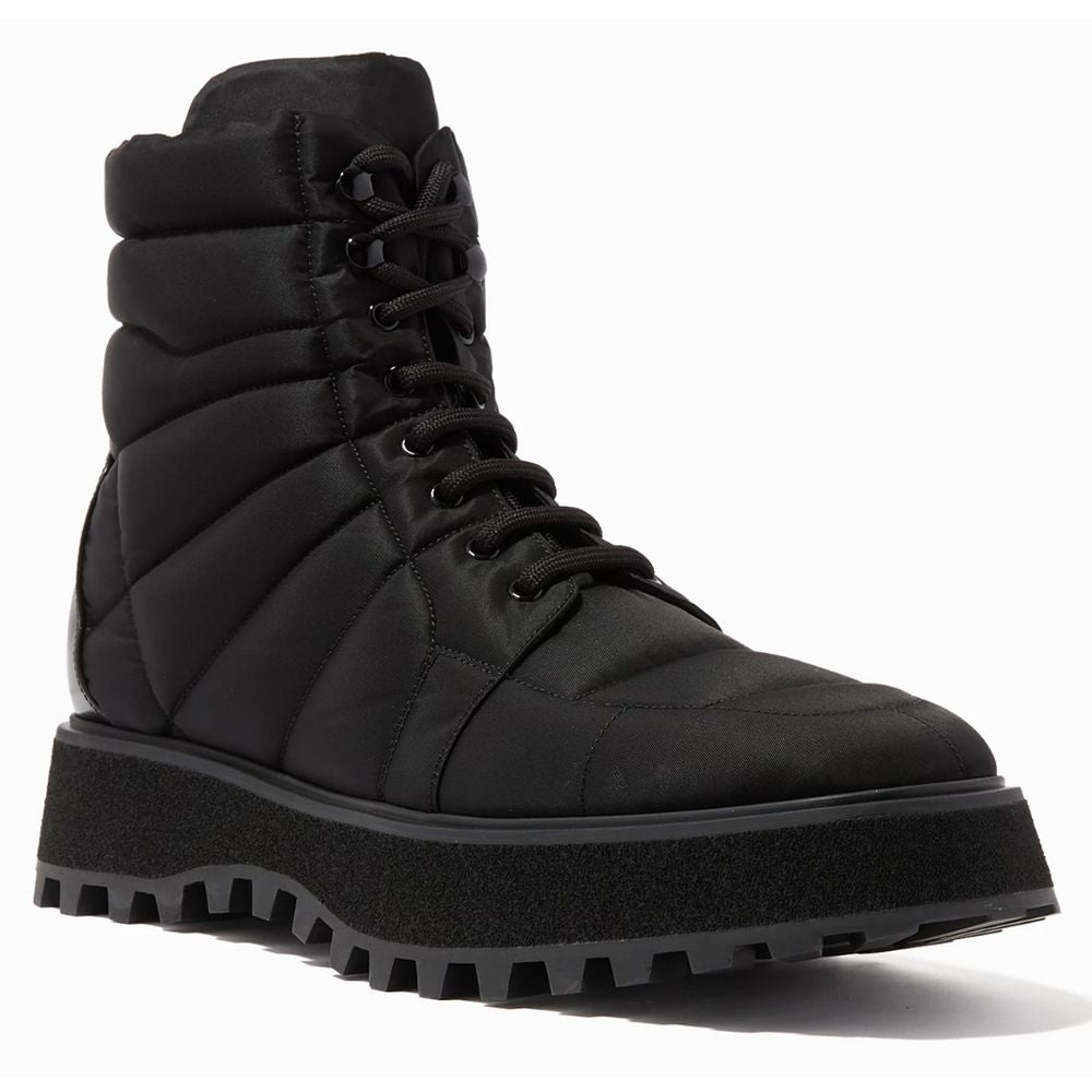 Dolce & Gabbana Black Nylon Men Boot