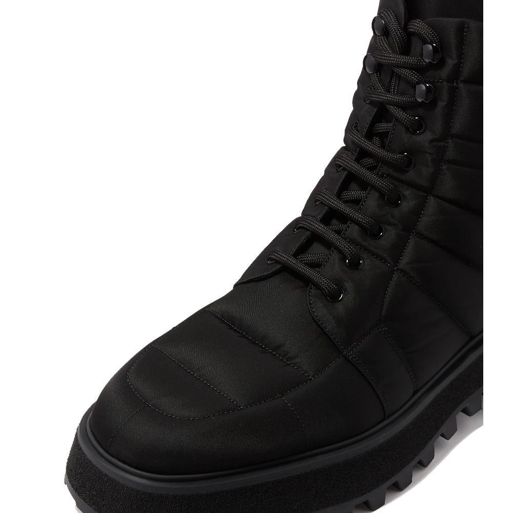 Dolce & Gabbana Black Nylon Men Boot