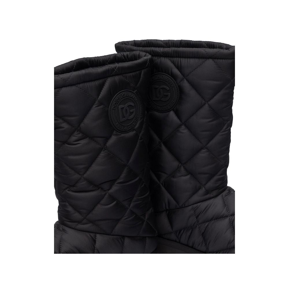 Dolce & Gabbana Black Nylon Men Boot