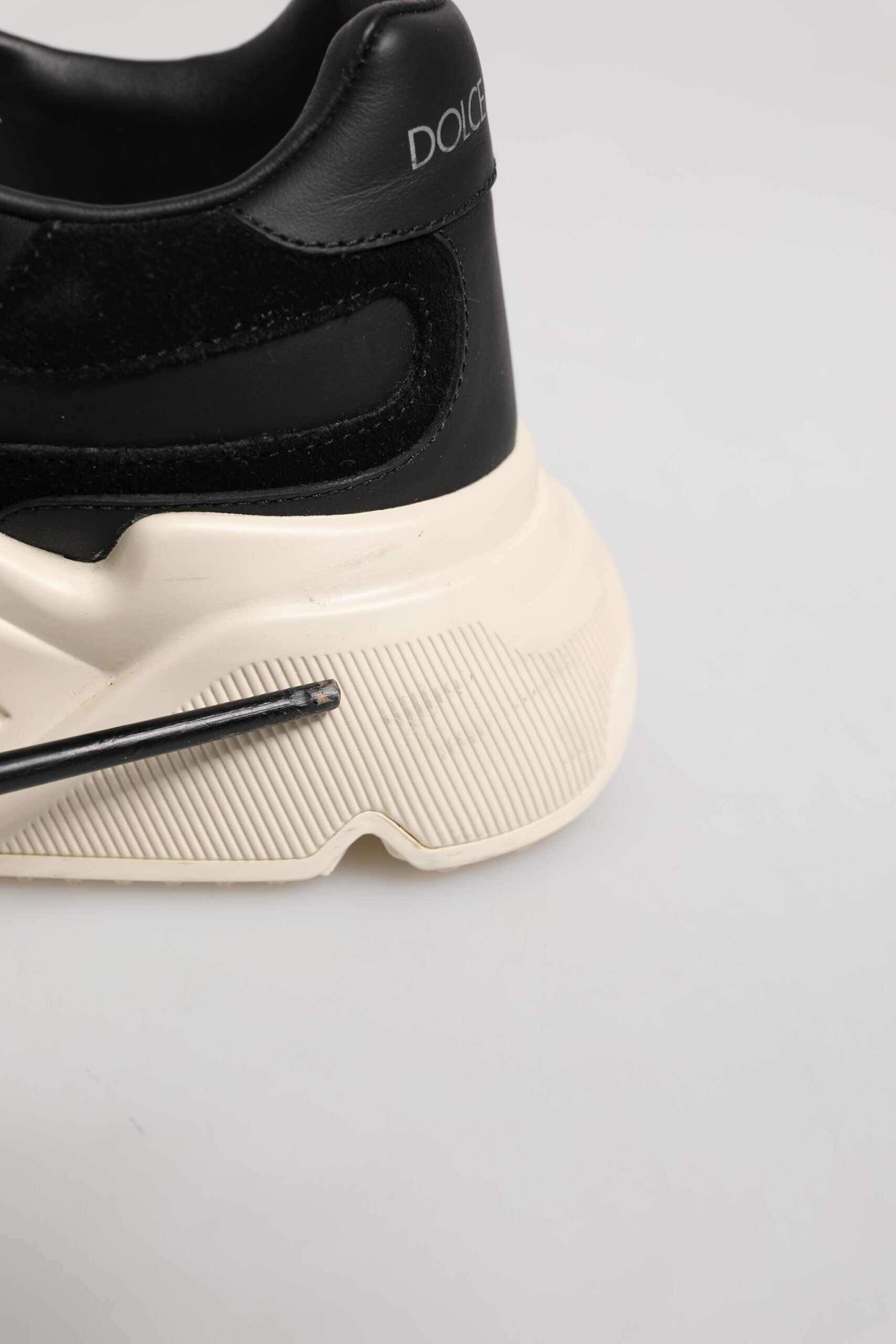 Dolce & Gabbana Black White Daymaster Low Top Sneakers Shoes