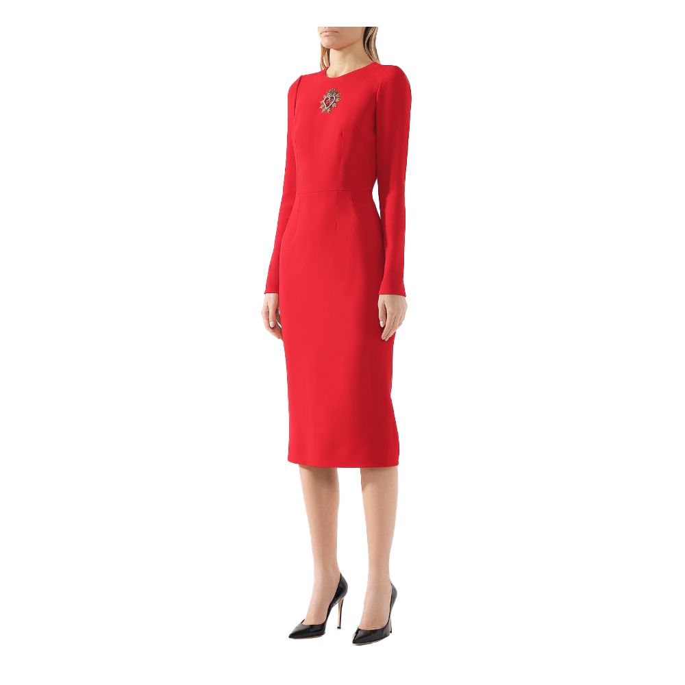 Dolce & Gabbana Red Viscose Dress