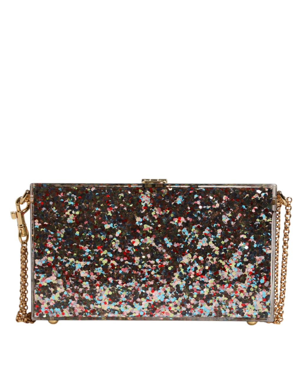 Dolce & Gabbana Multicolor PurseBox Fashion Sinner Glitter Crossbody Bag