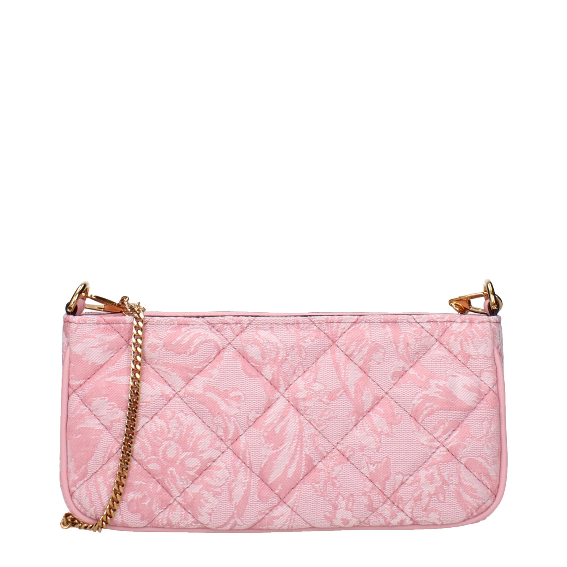 Versace Pink Fabric Crossbody Bags