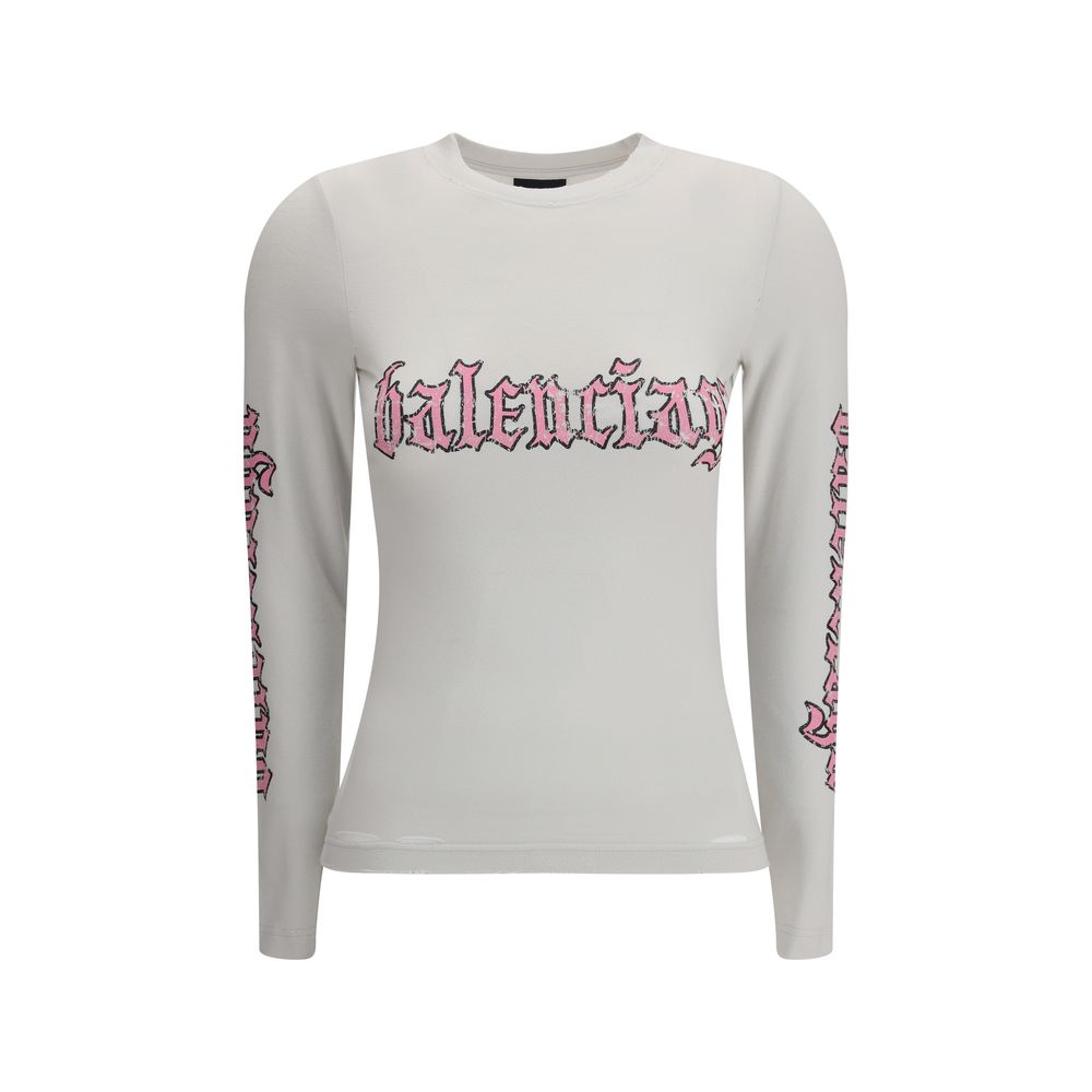 Balenciaga Blackletter Script long sleeve T-Shirt