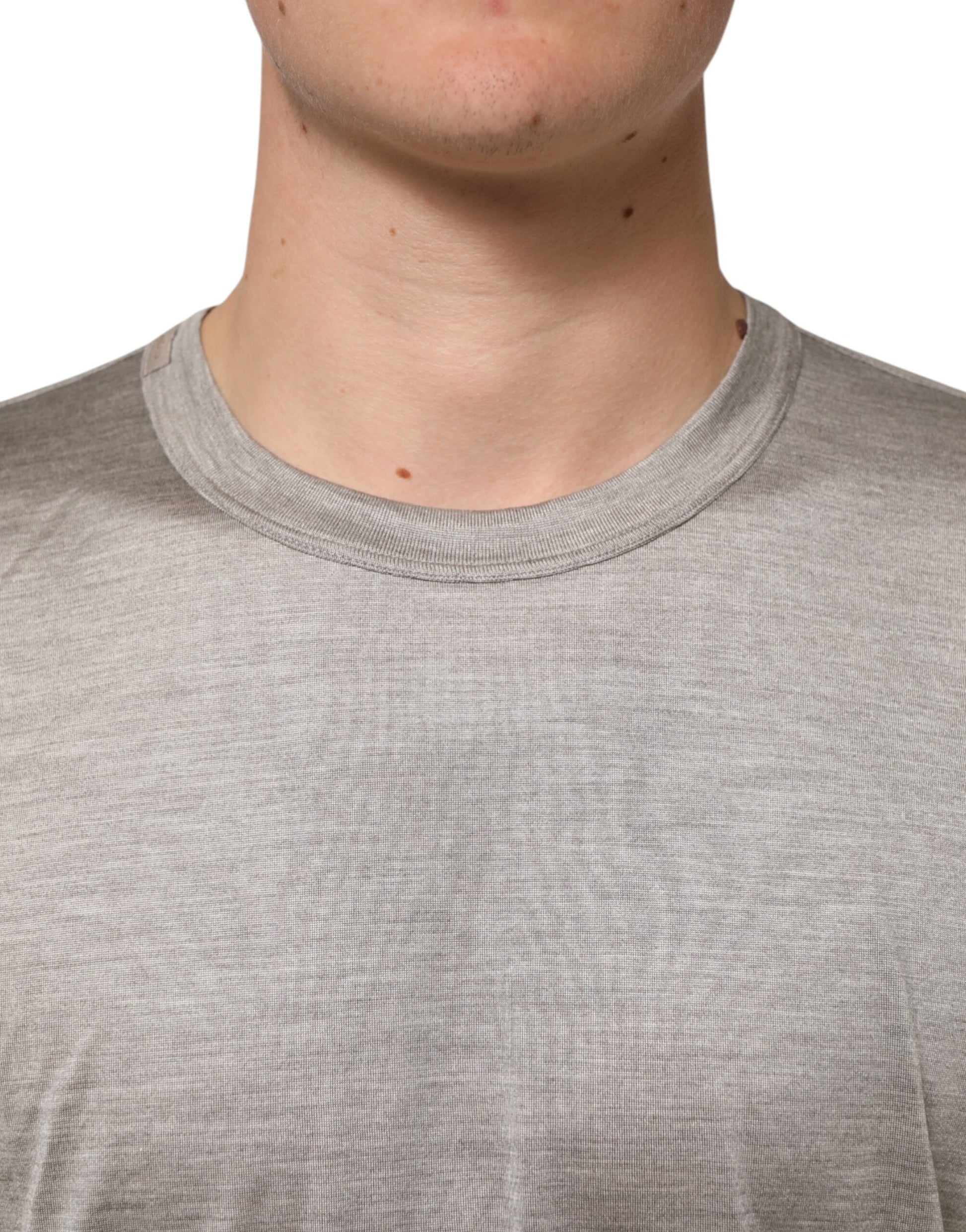 Dolce & Gabbana Beige Hazelnut Cotton Shortsleeve Shirt T-shirt