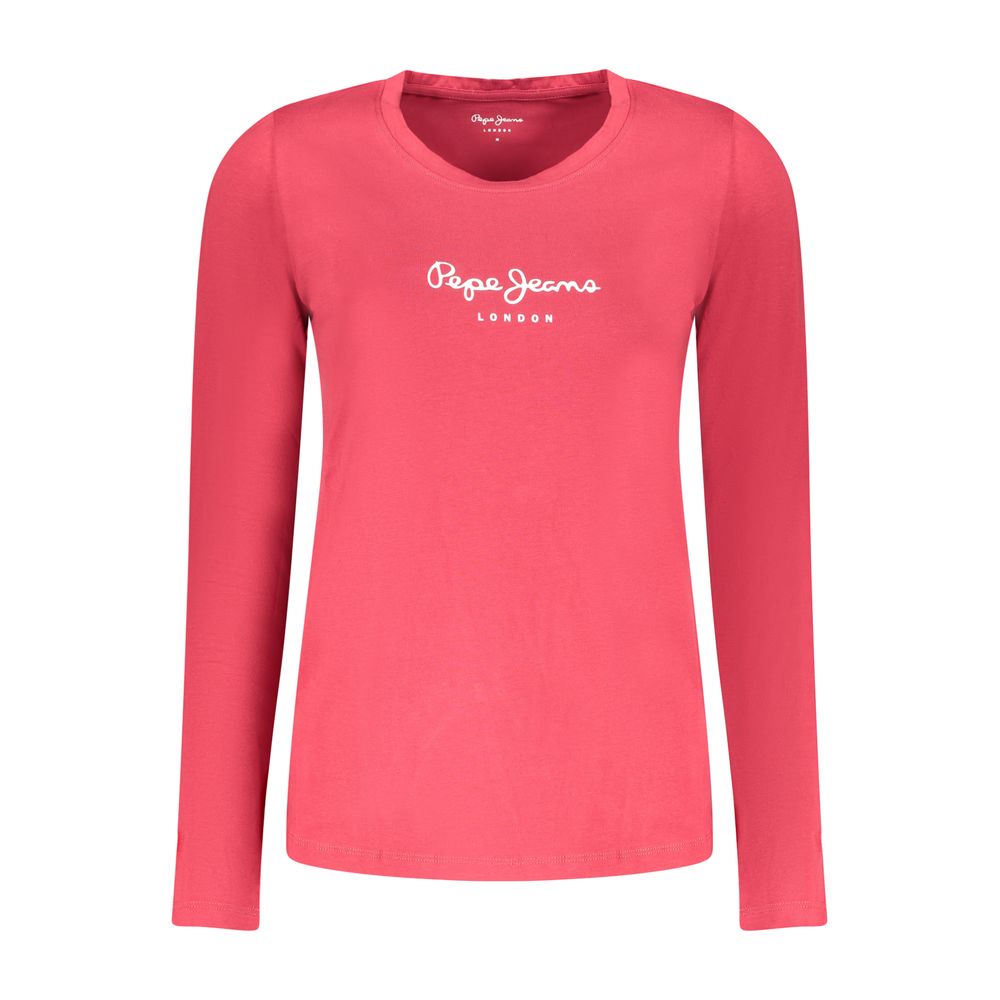 Pepe Jeans Red Cotton Women T-Shirt