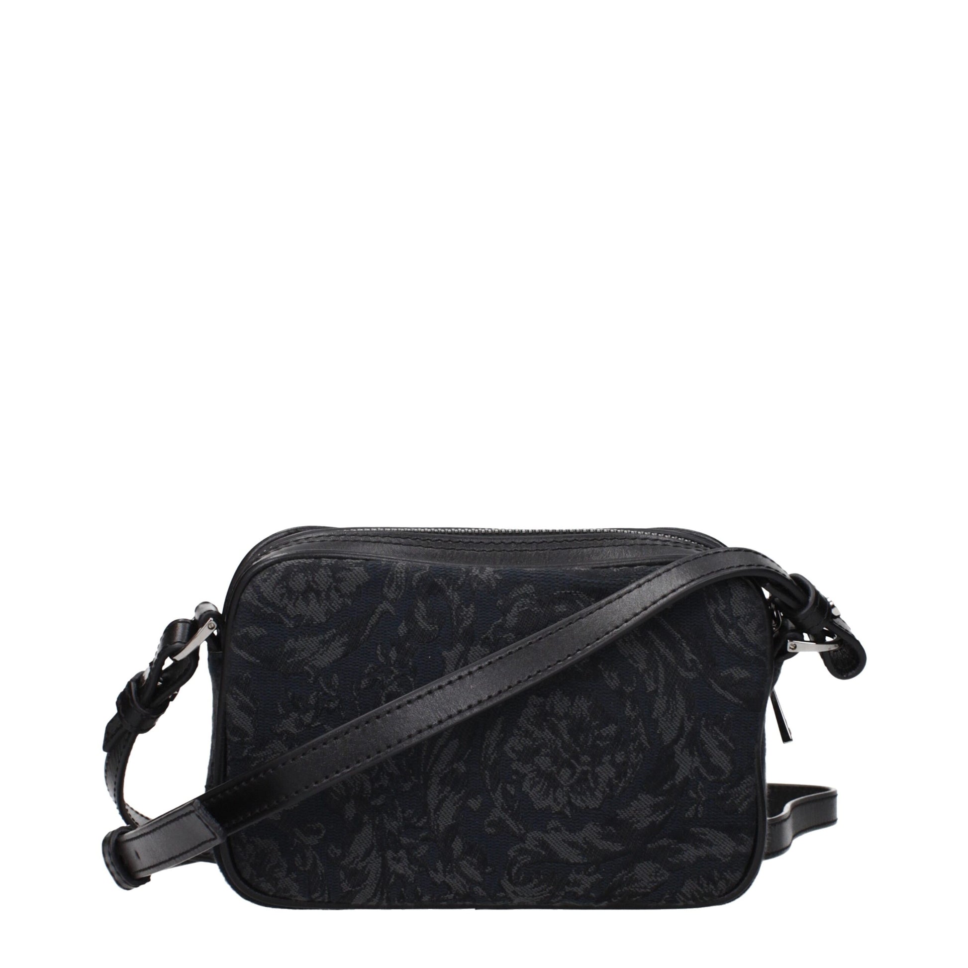 Versace Black Fabric Crossbody Bags