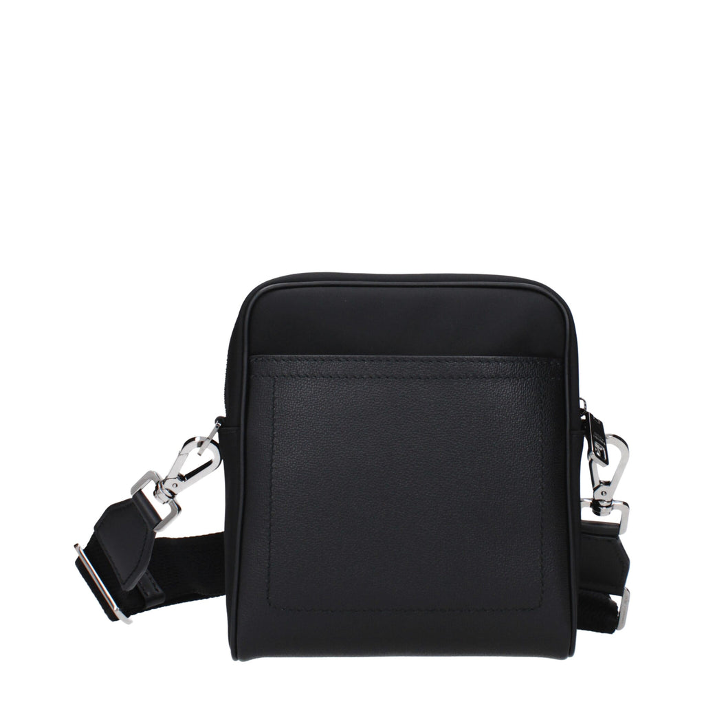 Dolce & Gabbana Black Fabric Crossbody Bags