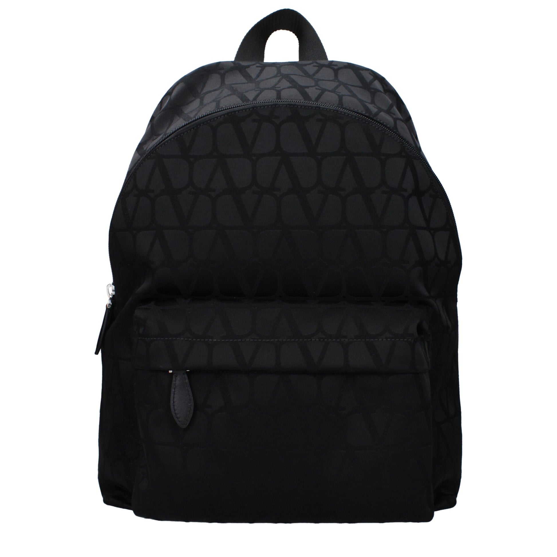 Valentino Garavani Black Fabric Backpacks