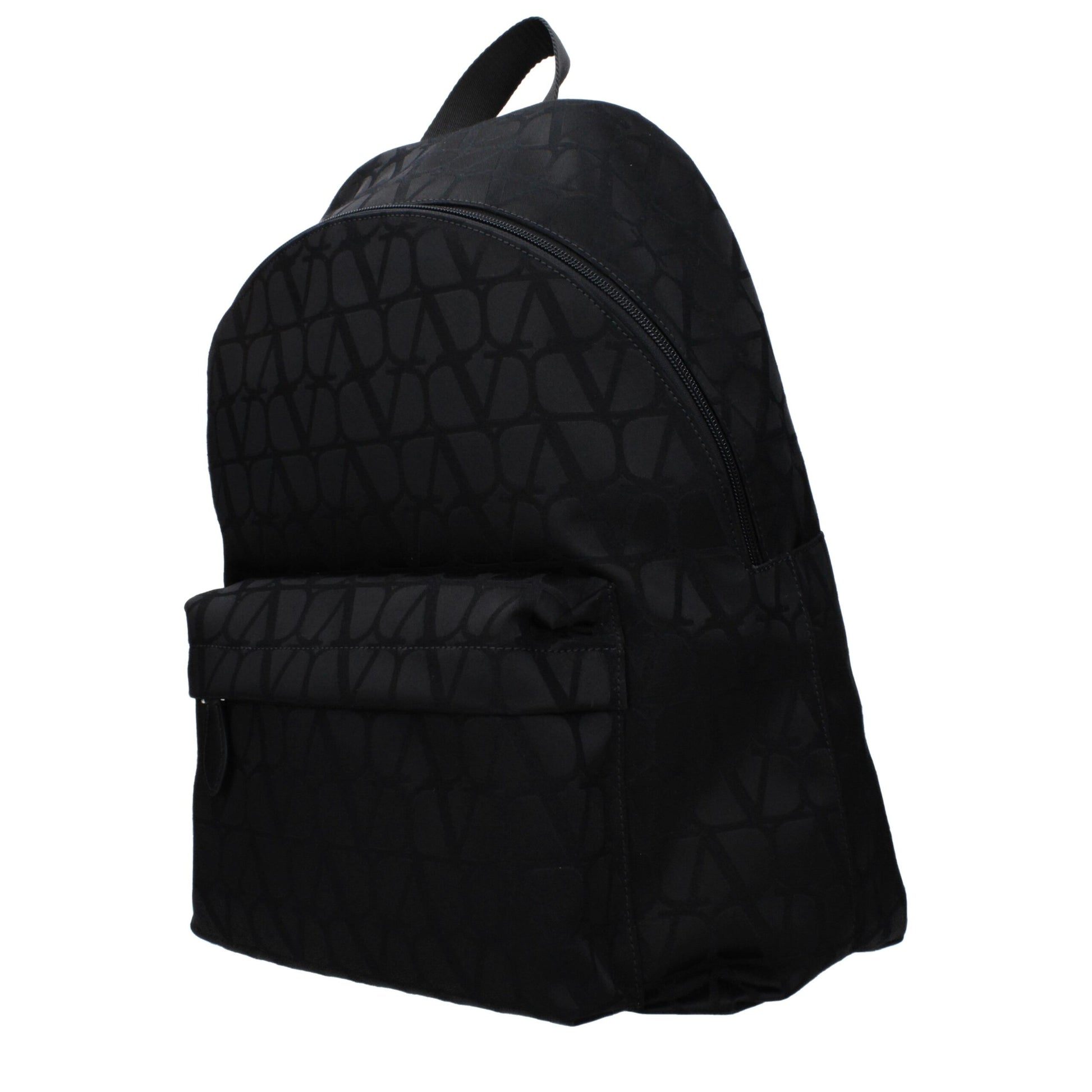 Valentino Garavani Black Fabric Backpacks