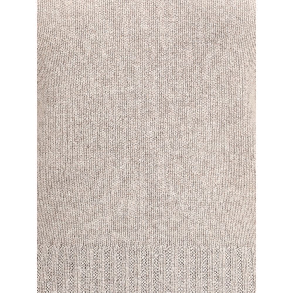 Allude Beige Cashmere Cashmere Sweater