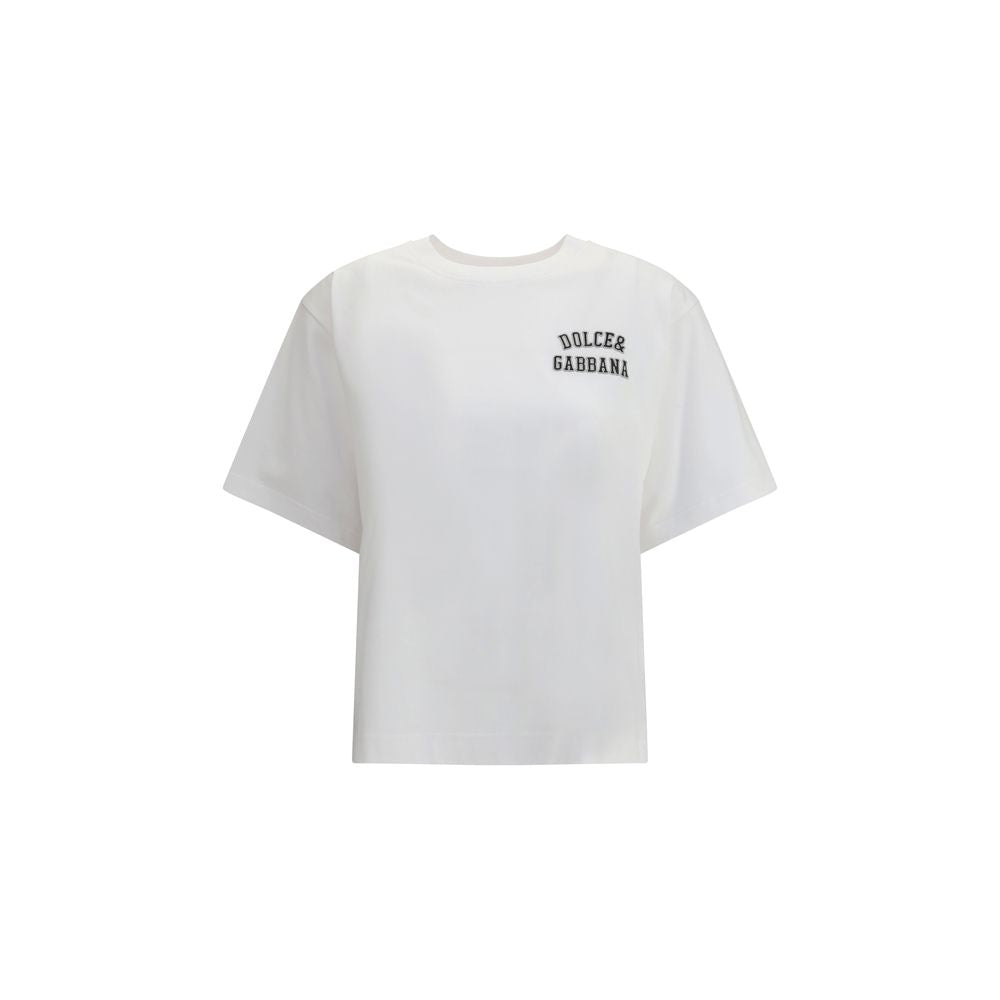 Dolce & Gabbana White Cotton T-Shirt